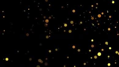 简单金色粒子光斑上升AE模板视频的预览图